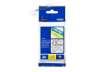 Immagine di Nastro laminato per etichettarice - 12 mm x 8 mt Brother nero/trasparente TZE-131