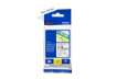 Immagine di Nastro laminato per etichettarice - nero/bianco Brother 18 mm x 8 mt TZE-241
