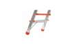 Immagine di Sgabello doppio Stylo in alluminio Gierre 4 gradini + piano - 0.46xH.1.04 m BA230