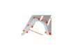 Immagine di Sgabello doppio Stylo in alluminio Gierre 4 gradini + piano - 0.46xH.1.04 m BA230