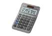 Immagine di Calcolatrice da tavolo CASIO solare o batteria argento - display 10 cifre MS-100FM-WA-EP