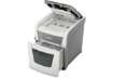 Immagine di Distruggidocumenti automatico Leitz IQ P4 AutoFeed 50 ff Small Office - 20 L - bianco - 80350000