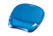 Immagine di Tappetino mouse con poggiapolsi FELLOWES Crystal™ Gel blu trasparente 20,2 x 23,5 x 2,5 cm - 9114120