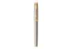 Immagine di Penna roller Parker IM punta F inchiostro nero Premium Warm Silver GT - 1931686