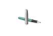 Immagine di Penna roller Parker Sonnet Sand Blasted Metal CT punta F inchiostro nero Green/Black - 2169364