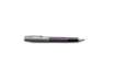 Immagine di Penna roller Parker Sonnet Sand Blasted Metal CT punta F inchiostro nero Violet/Black - 2169368