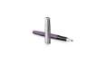 Immagine di Penna roller Parker Sonnet Sand Blasted Metal CT punta F inchiostro nero Violet/Black - 2169368