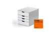 Immagine di Cassettiera Durable Varicolor® con serratura grigia 280x292x356 mm MIX 4 SAFE - 7626-27
