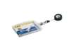 Immagine di Portabadge Durable chiuso con chiocciola yo-yo per 2 tessere 54x87 mm - conf. 10 pz - 8224-19