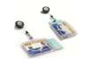 Immagine di Portabadge Durable chiuso con chiocciola yo-yo per 2 tessere 54x87 mm - conf. 10 pz - 8224-19