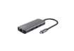 Immagine di Adattatore multiporta Trust USB-C 6in1 in alluminio argento - 24968