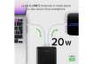 Immagine di Powerbank SBS 30.000mAh 2xUSB AFC 18W + 2xType-C PD20W - nero TTBB30000PD20K