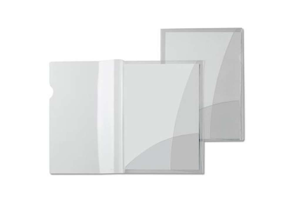 Immagine di Cartella con doppia tasca Capri 69/2 - A4 - PVC - trasparente liscio - Sei Rota - conf. 5 pezzi
