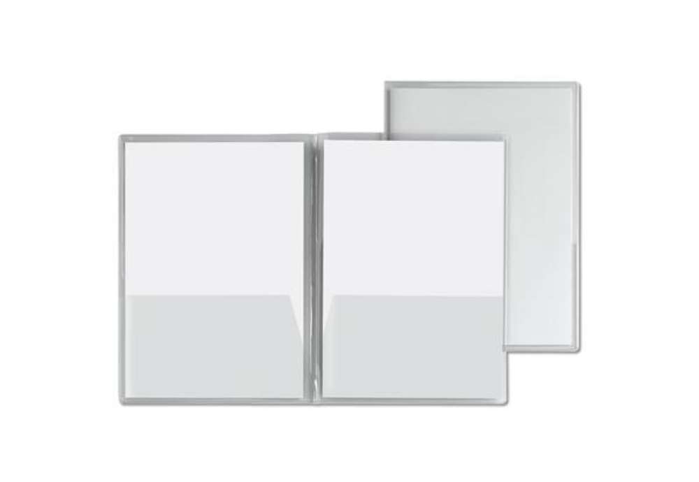 Immagine di Cartella con doppia tasca Capri 69/T2 - A4 - PVC - trasparente liscio - Sei Rota - conf. 5 pezzi