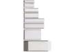 Immagine di Portaetichette adesivo Ies B2 - 24 x 88 mm - grigio - Sei Rota - conf. 8 pezzi