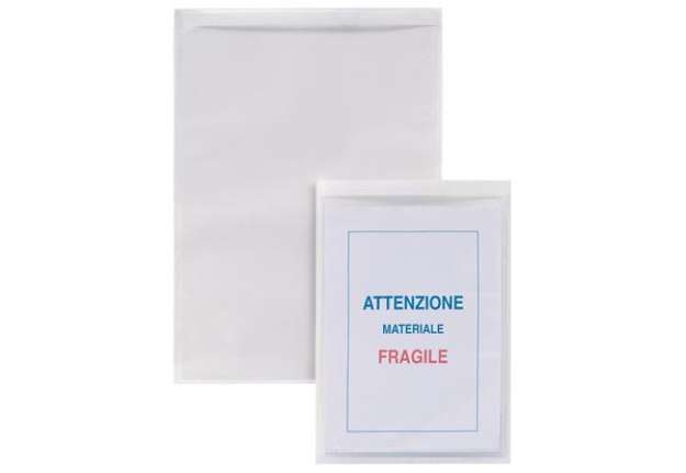 Immagine di Buste autoadesive Iesti Strip - PVC - A4 - trasparente - Sei Rota - conf. 5 pezzi