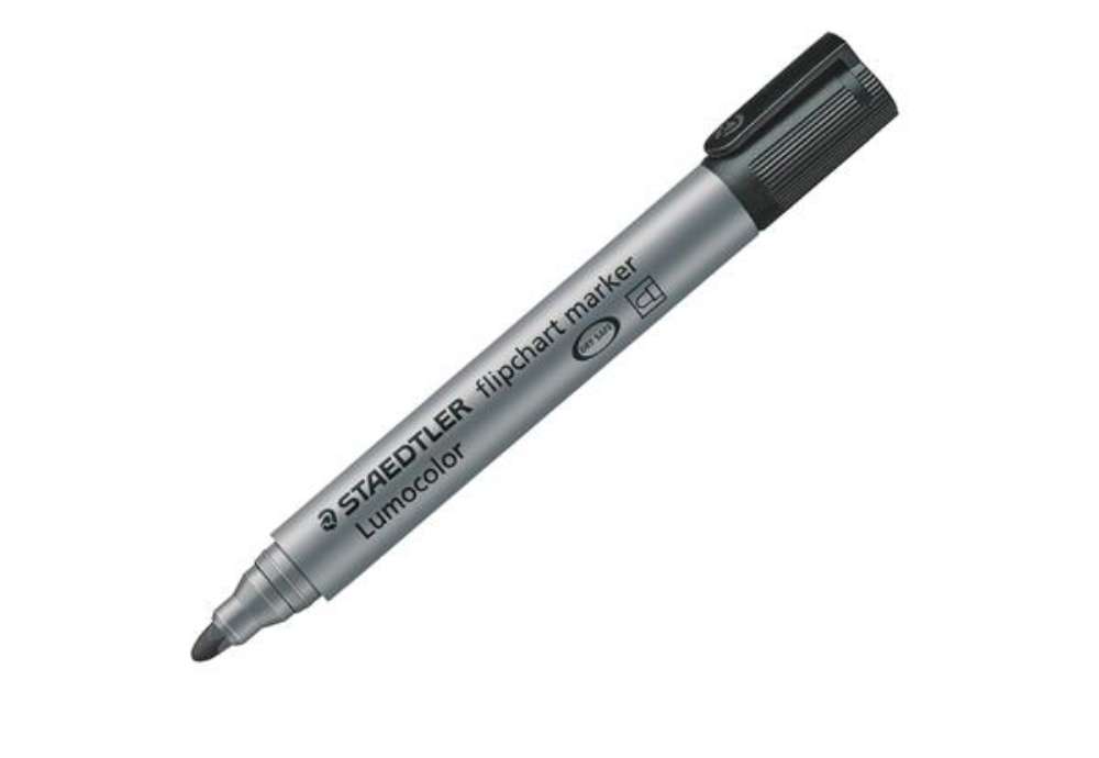 Immagine di Marcatore Lumocolor Flipchart 356 - a base d'acqua - punta tonda 2 mm - nero - Staedtler