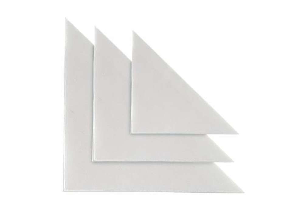 Immagine di Busta autoadesiva TR 10 - triangolare - PVC - 10 x 10 cm - trasparente - Sei Rota - conf. 10 pezzi