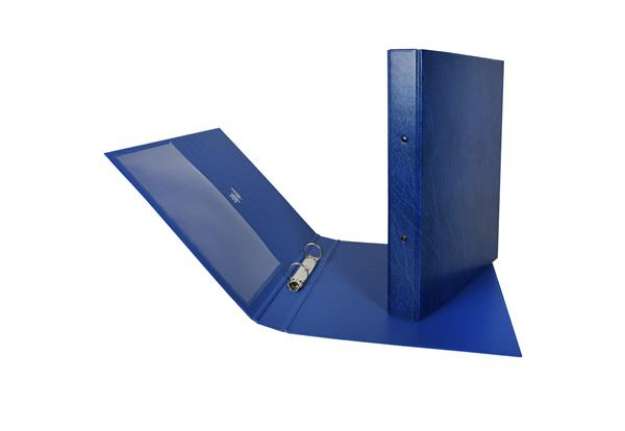 Immagine di Raccoglitore Stelvio - 2 anelli tondi 25 mm - dorso 3 cm - 22 x 30 cm - blu - Sei Rota