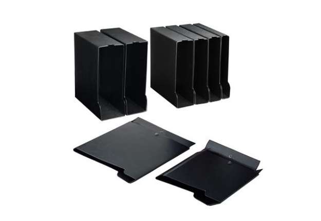 Immagine di Custodia per raccoglitori 40 -  dorso 6,5 cm - 28,5 x 31,5 cm - nero - Sei rota