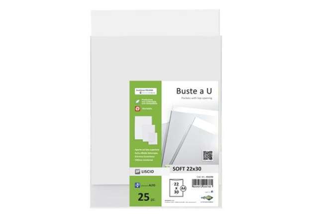 Immagine di Buste a sacco Soft - PPL - 22 x 30 cm - liscio - trasparente - Sei Rota - conf. 25 pezzi