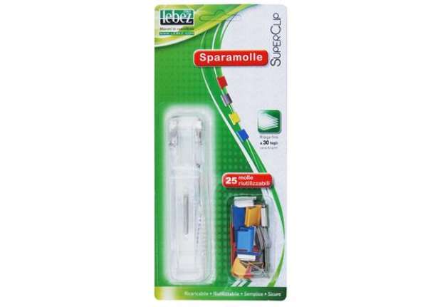 Immagine di Sparamolle SuperClip - 25 mollette incluse - misure assortite - colori assortiti - Lebez