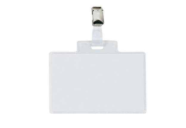 Immagine di Portanome Pass 4 E - clip in metallo - 11 x 7 cm - Sei Rota - conf. 100 pezzi