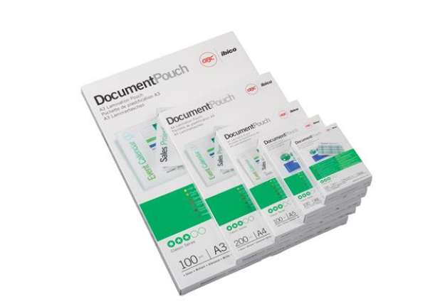 Immagine di Pouches - jumbo card - 75 x 105 mm - 2 x 125 micron - GBC - conf. 100 pezzi