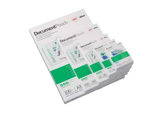 Immagine di Pouches - A5 - 154 x 216mm - 2 x 125 micron - GBC - conf. 100 pezzi