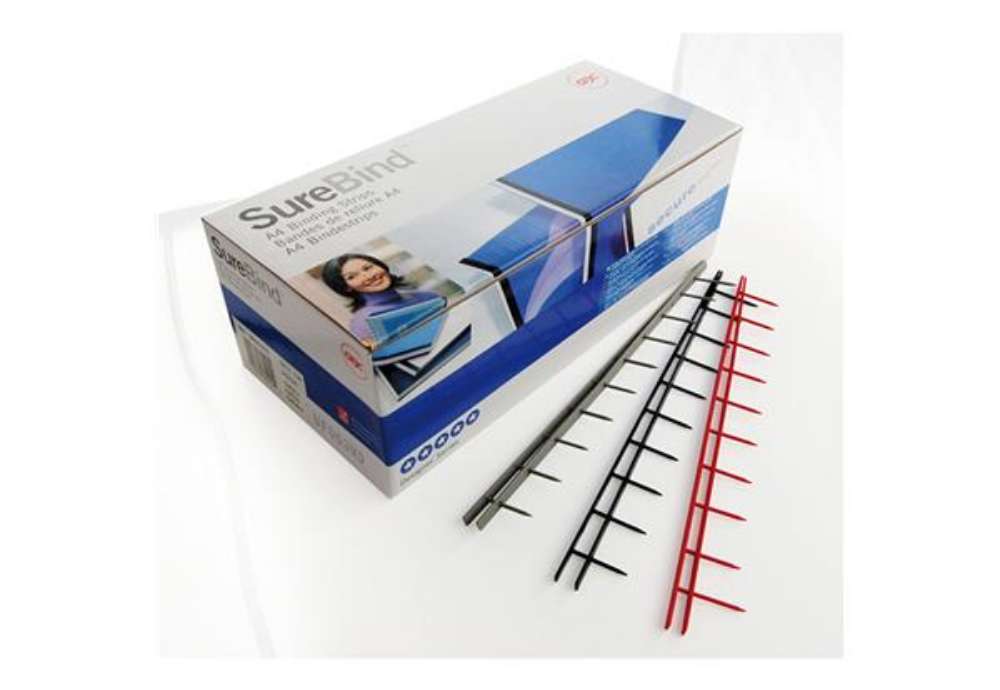 Immagine di Pettini Surebind - 10 denti - 25 mm - nero - GBC - conf. 100 pezzi