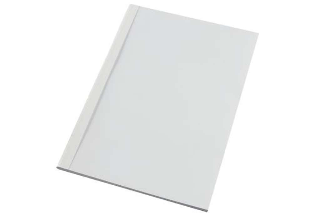 Immagine di Cartelline termiche Optimal - 6 mm - bianco - GBC - conf. 100 pezzi