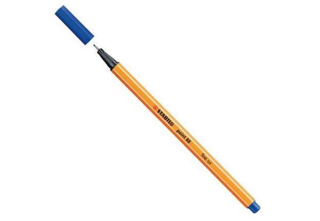 Immagine di Fineliner Point 88 - tratto 0,4 mm - blu scuro 41 - Stabilo