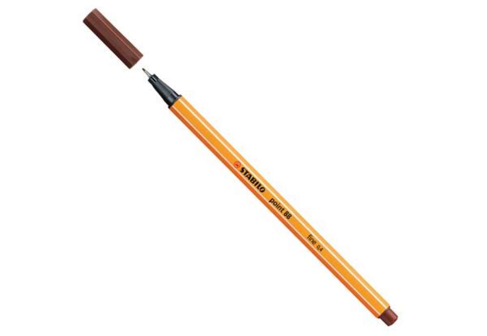 Immagine di Fineliner Point 88 - tratto 0,4 mm - marrone 45 - Stabilo