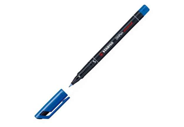 Immagine di Pennarello OHPen universal permanente 841 - punta superfine 0,4 mm - blu  - Stabilo