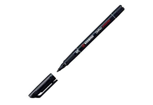Immagine di Pennarello OHPen universal permanente 843 - punta media 1 mm - nero - Stabilo