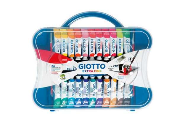 Immagine di Tubi tempere - 12 ml - colori assortiti - Giotto - conf. 24 pezzi