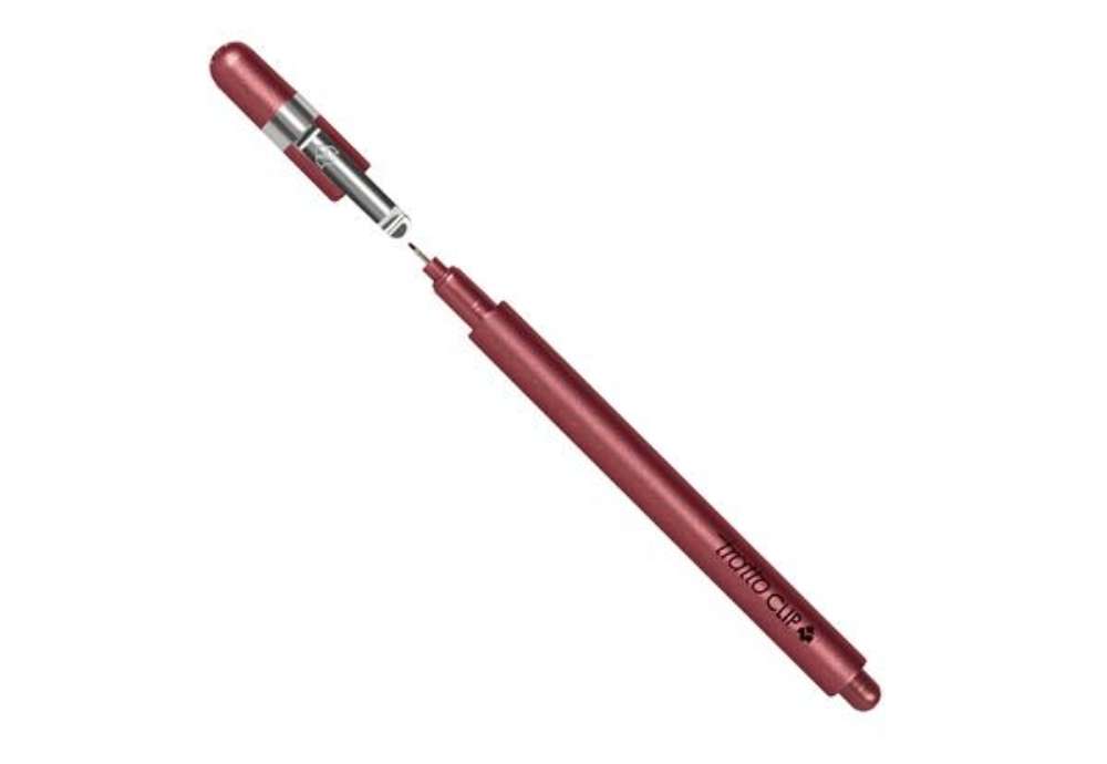 Immagine di Pennarello Tratto clip - tratto 0,3 mm - rosso - Tratto