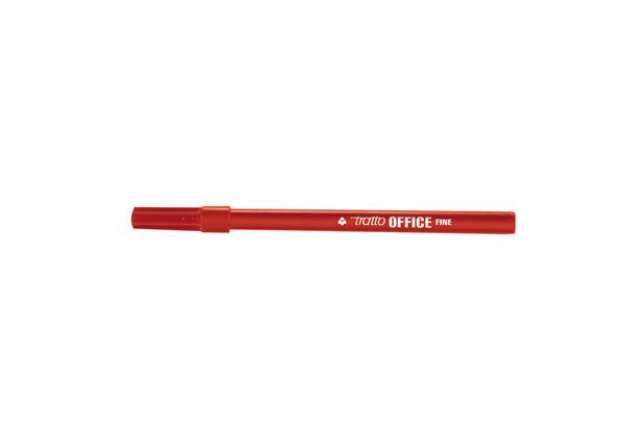 Immagine di Pennarelli Office - punta feltro - punta fine - tratto 0,7 mm - rosso - Tratto - conf. 12 pezzi