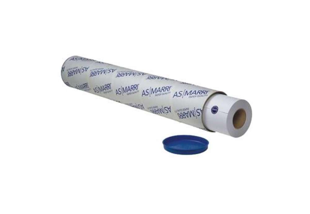 Immagine di Carta plotter Cad/Grafica - 610 mm x 30 mt - 190 gr - inkjet - lucida - bianco - As Marri