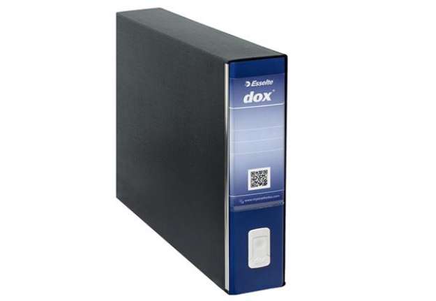 Immagine di Registratore Dox 10 - dorso 8 cm - 46 x 31,5 cm - blu - Esselte Dox