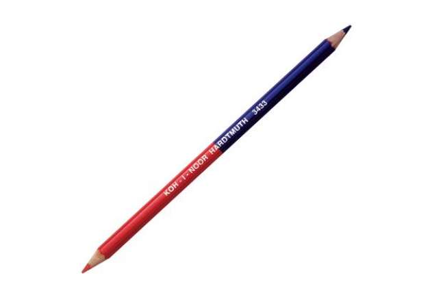 Immagine di Matita bicolore sottile - rosso/blu - Koh.I.Noor - conf. 12 pezzi