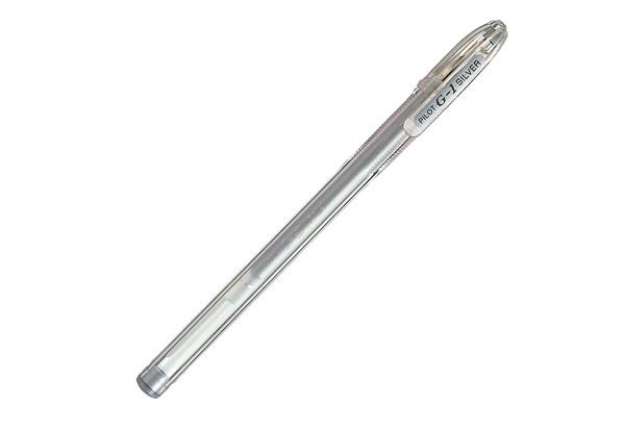 Immagine di Penna a sfera gel G 1 - punta 0.7 mm - silver - Pilot