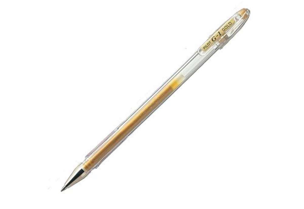 Immagine di Penna a sfera gel G 1 - punta 0,7 mm - gold - Pilot