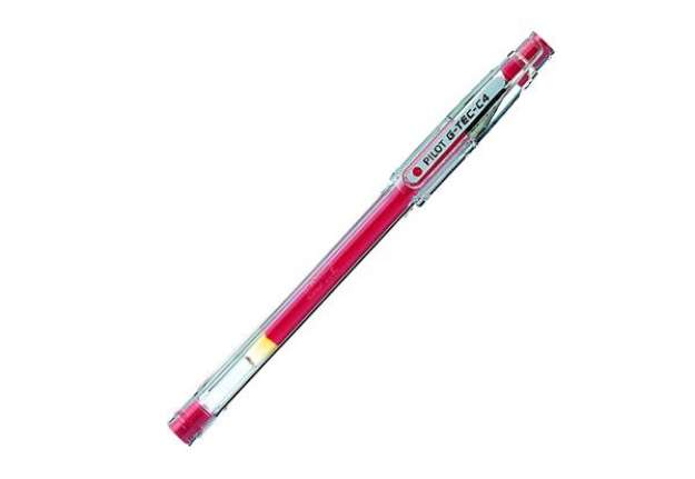 Immagine di Penna a sfera Gel G Tec C4 - punta 0,4 mm - rosso - Pilot