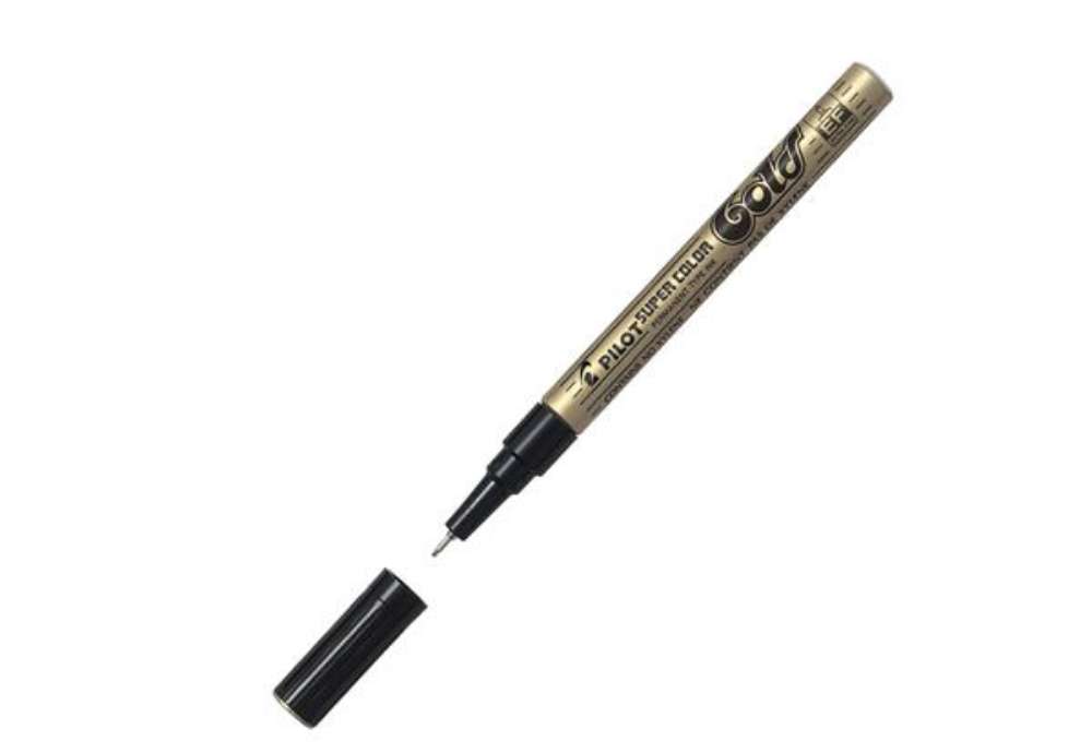 Immagine di Marcatore a vernice Super  Color - punta extra fine 1 mm - gold - Pilot