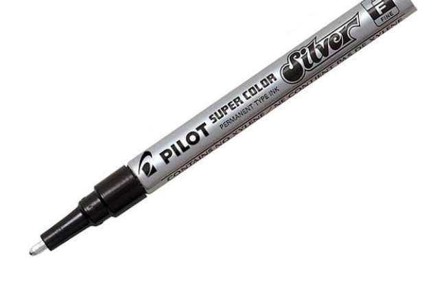 Immagine di Marcatore a vernice Super Color - argento - punta fine 3 mm - Pilot