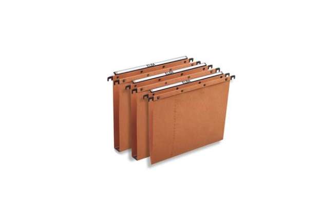 Immagine di Cartella sospesa - cassetto Ultimate - interasse 33 cm - fondo V - 31,6x25 cm - arancio - Elba