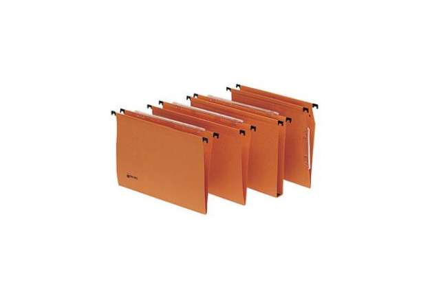 Immagine di Cartella sospesa Signaletic - armadio - interasse 33 cm - fondo V - 33x27,5 cm - avana - Rexel