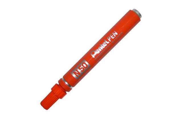Immagine di Marcatore permanente N50 - punta tonda - arancio - Pentel