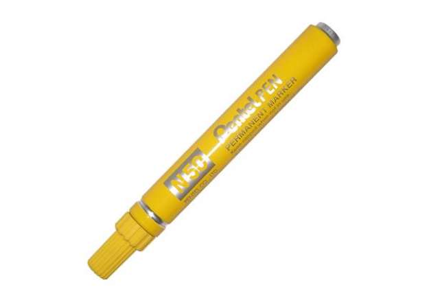 Immagine di Marcatore permanente N50 - punta tonda - giallo - Pentel